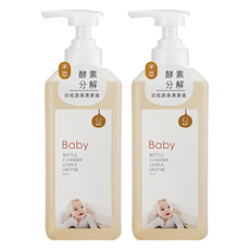 KU.KU Duckbill 酷咕鴨 米萃高分解酵素奶瓶蔬果清潔液, 800ml, 2瓶