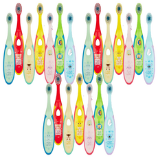 NATURE LOVE MERE Easy Grip 動物造型嬰幼兒牙刷 3~5歲適用, 7支, 3盒