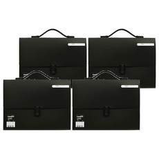 PINKFOOT Campus 12格風琴夾, 黑色, 4個