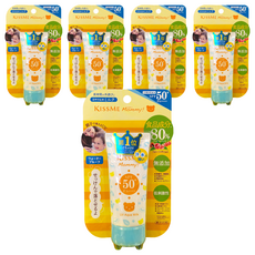KISSME 奇士美 Mommy親子防水防曬乳50g*5條 SPF50+ PA++++ 溫和不刺激, 50g