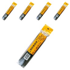 開明彩色事務帶45cm黑 - 辦公文件整理、物品捆紮固定, 5入