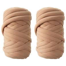 Tamsaa 巨大編織條 1公斤 拿鐵色, 2捲