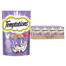 Temptations 喵愛餡 貓點心, 香濃牛奶口味, 75g, 48包