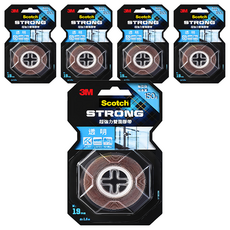 3M Scotch 超強力雙面膠帶 V1909N, 透明, 5捲