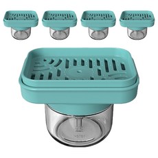 Reddot 紅點生活 升級款好清洗按壓式皂液盒 13.3 x 9.3 x 10cm 潮水綠 5個