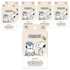 ONEDER 旺達棉品 史努比貼繃, 20片, 6盒
