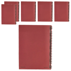 KOKUYO 國譽 a little special 360度24孔B5活頁本, 紅色, 6本