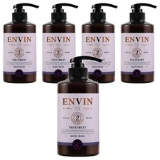 ENVIN 蛋白質香氛護髮乳 Treatment 白麝香, 500ml, 5瓶