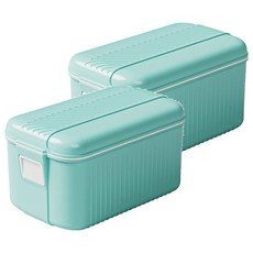 Reddot 紅點生活 新升級免手搓起泡肥皂收納盒, 2個, 湖綠色