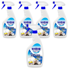 妙管家 檸檬浴室清潔劑, 操作簡單，一噴瓦解髒污，清香舒適不刺鼻，650g, 5瓶