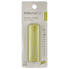 KOKUYO 國譽 ME 可攜式釘書機, 網球綠, 1個