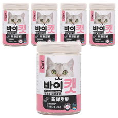 by CAT 喵洽普 貓咪凍乾零食, 新鮮甜蝦, 25g, 5罐