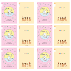 morning glory 小學英文練習本B 2款 各3本, 2組, 學習貓 + 餅乾熊