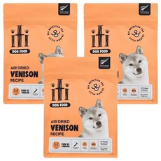 Iti 狗狗天然風乾主食, 鹿肉, 200g, 3包