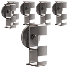 HOUDER 吸盤臉盆掛勾, 槍灰色, 6個