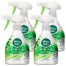 Kao 花王 Resesh 布製品消臭抑菌芳香噴霧 (香草香), 有效對抗臭味根源及細菌, 空間衣物布類消臭, 370ml, 4瓶