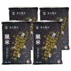 東台糧倉 黑米, 1kg, 4個
