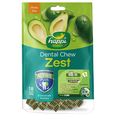 happi DOGGY 纖嚼 無穀健齒棒 酪梨 S號 18入 150g, 1包