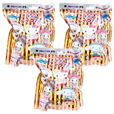 BANDAI Sanrio 三麗鷗家族 泡泡沐浴球，內含造型公仔, 款式隨機, 3個, 280g
