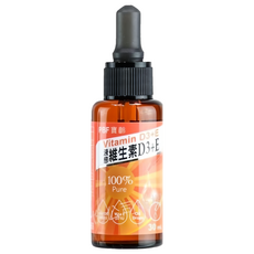 PBF 寶齡富錦 液態維生素D3+E滴劑, 30mL, 1瓶