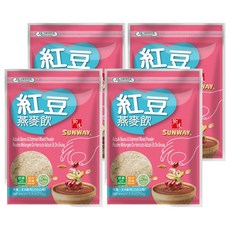 SUNWAY 鄉味 紅豆燕麥飲, 250g, 4個