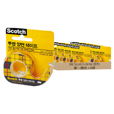 3M Scotch-Brite 百利 雙面膠帶座 136 6.35m x 12mm, 8個, 單一顏色