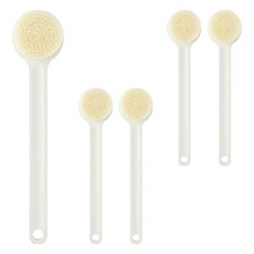 MUJI 無印良品 聚丙烯沐浴刷 37cm, 白色, 1入, 5支