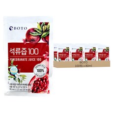 BOTO 紅石榴汁, 80ml, 100包