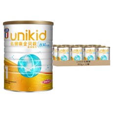unikid 佑爾康 金貝親水解嬰兒配方 1號, 850g, 12罐