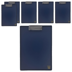 KING JIM ALL IN CLIPBOARD 口袋收納板夾 5985-BL, 藍色, 6個