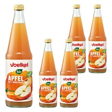 voelkel 維可 蘋果原汁, 700ml, 5個