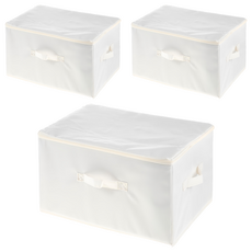 comet Home 牛津布收納箱 39L, 白色, 3個