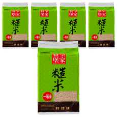 皇家穀堡 糙米, 花東的純淨滋味, 脫氧包裝, 保存米粒的原始風味, 一等米, 2.5kg, 5包