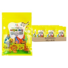 BUSYANGEL 兒童牙線棒, 7cm, 80支, 9包