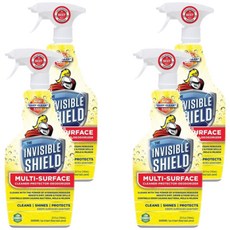 INVISIBLE SHIELD 奈米撥水亮光清潔劑 多用途抗菌除臭型, 740ml, 4瓶