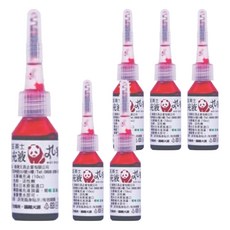 ACE 英士 CTR丸水 10cc 丸筆補充液, 10 深紅色, 6瓶