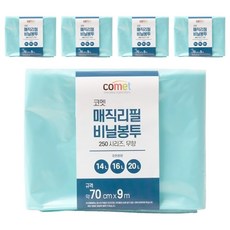 comet 250系列 垃圾袋 Magikan垃圾桶專用 9m x 70cm 無香, 21L, 5包