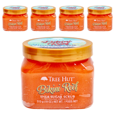 Tree Hut 樹上小屋 乳油木蜜糖身體磨砂膏 Bikini Reef 510g 5罐, 5件