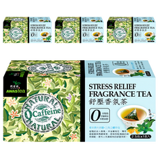 AWAStea 阿華師 零咖啡因舒壓香氛茶, 2.5g, 18包, 4盒