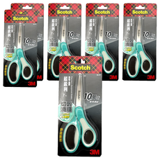 3M Scotch超銳利不鏽鋼金屬事務剪刀，7吋，10萬次耐用測試，切割滑順，舒適握把, SSP7, 6支