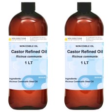 NEW DIRECTIONS 新方向 基底油/按摩油/保濕油/基礎油/蓖麻油, 2個, 1L