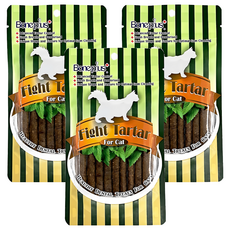 Boneplus 貓專用魚型薄荷潔牙條, 原味, 70g, 3包