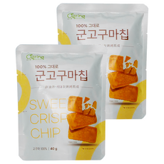 Ogring 無添加香烤地瓜脆片 原味, 40g, 2個