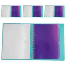 KyOKUTO 20孔薄型3用資料夾 A5, 深藍色, 4本