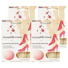 GelSmart凝膠腳跟防磨貼片 舒適防磨/隱形透氣, 1雙, 4件