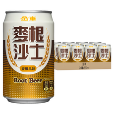 金車 麥根沙士, 330ml, 24罐