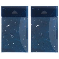 日本 MIDORI 3層安全資料夾 A5, 星空(35468), 2個