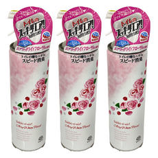 EARTH 地球製藥 Sukki-ri 浴廁除臭抑菌芳香噴霧, 玫瑰花果香, 350mL, 3瓶