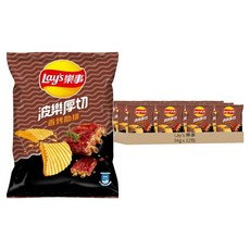 Lay's 樂事 波樂香烤肋排 洋芋片, 34g, 12包