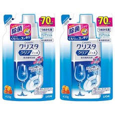 LION 獅王 CHARMY Crysta 洗碗機酵素洗潔精補充包, 420g, 2包